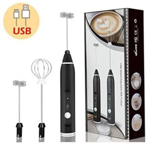2 in 1 Coffee Beater Rechargeable Smooth Mixing Easy Use Compact Design Comfortable Handling